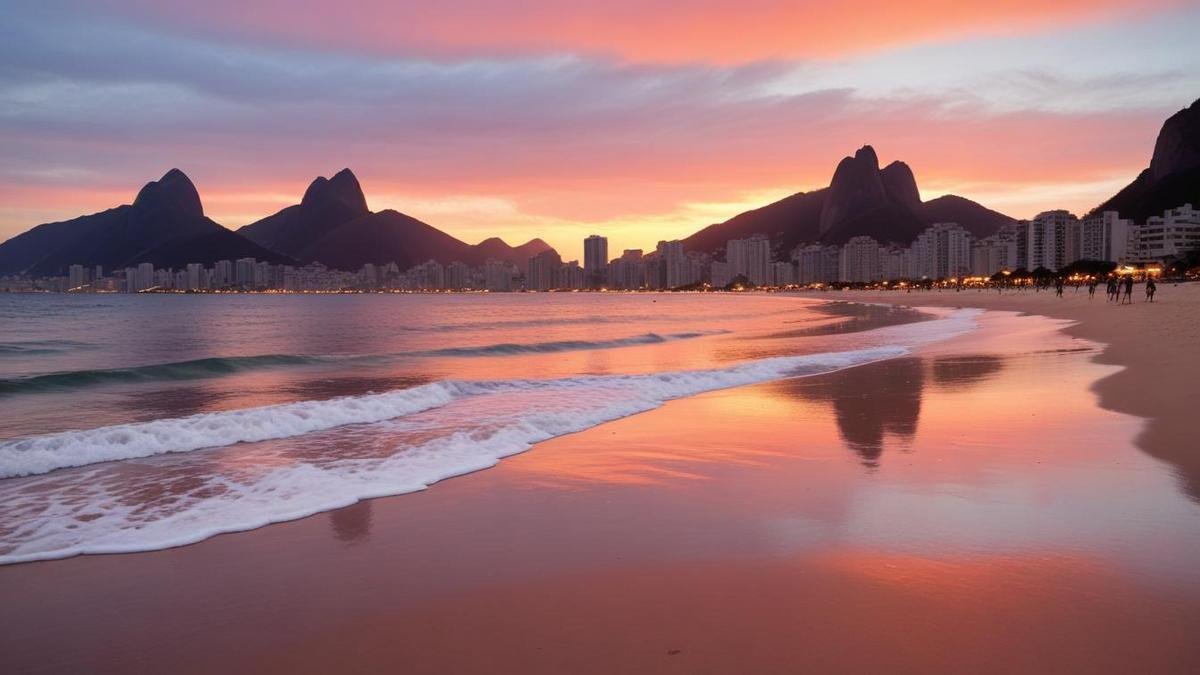 O pôr do sol mais famoso do Brasil