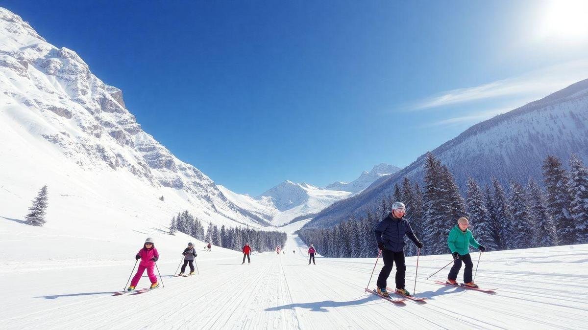 Atividades de Esportes de Inverno nos Alpes Suíços