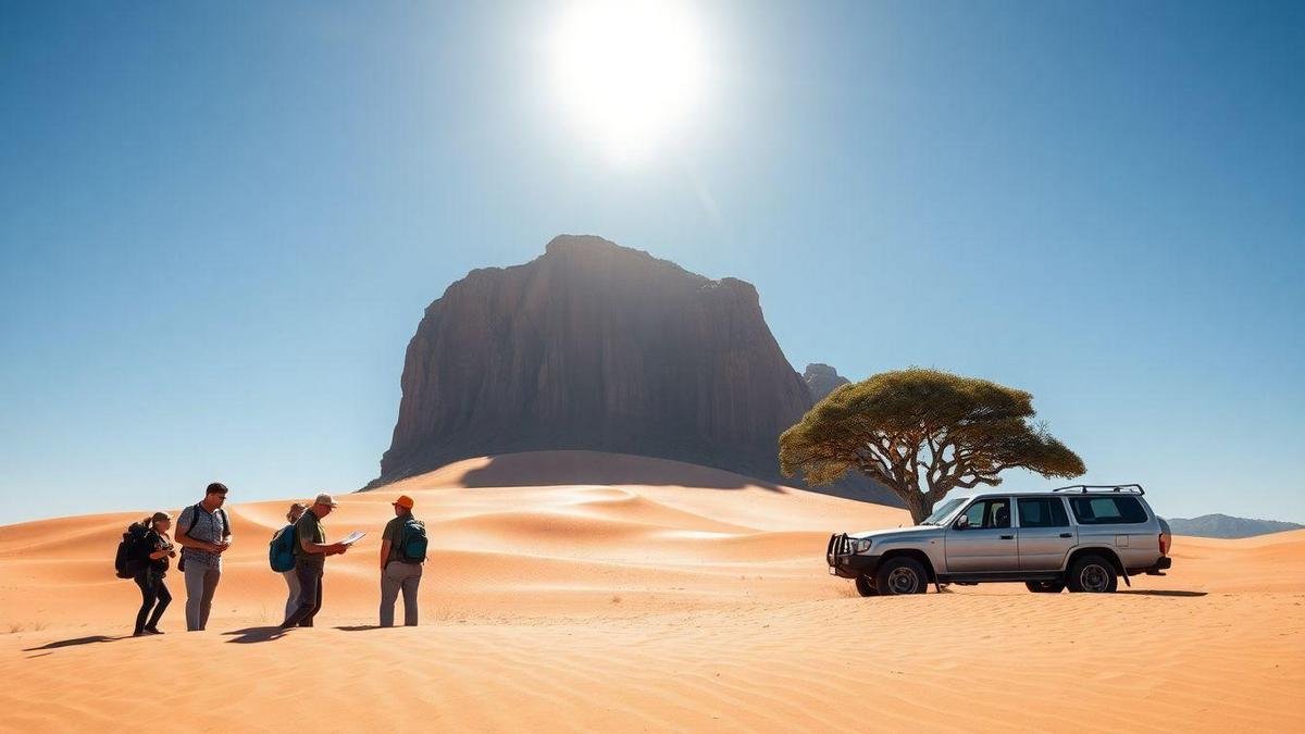 Segurança em viagens pelo deserto australiano