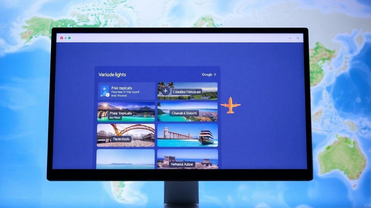Exploração de Destinos com Google Flights
